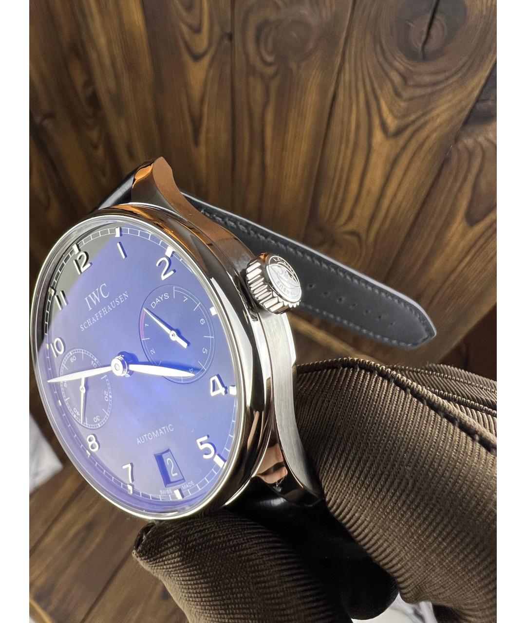 IWC Schaffhausen Черные часы, фото 3