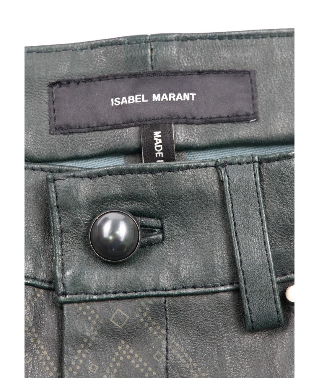 ISABEL MARANT Серые кожаные шорты, фото 3