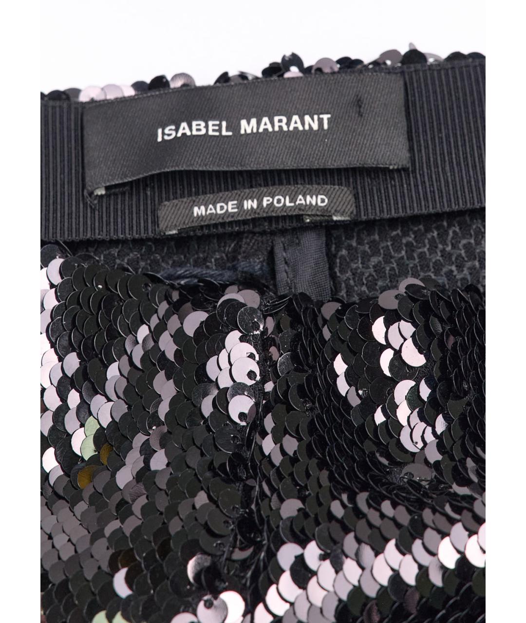 ISABEL MARANT Черные вискозные леггинсы и велосипедки, фото 3