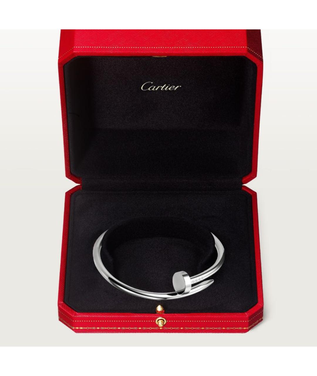 CARTIER Серебрянный браслет из белого золота, фото 3