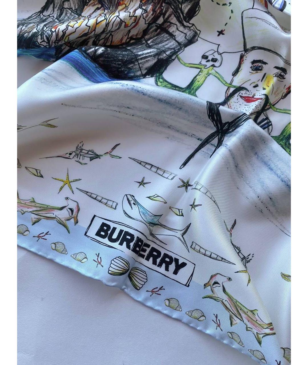 BURBERRY Мульти шелковый платок, фото 4