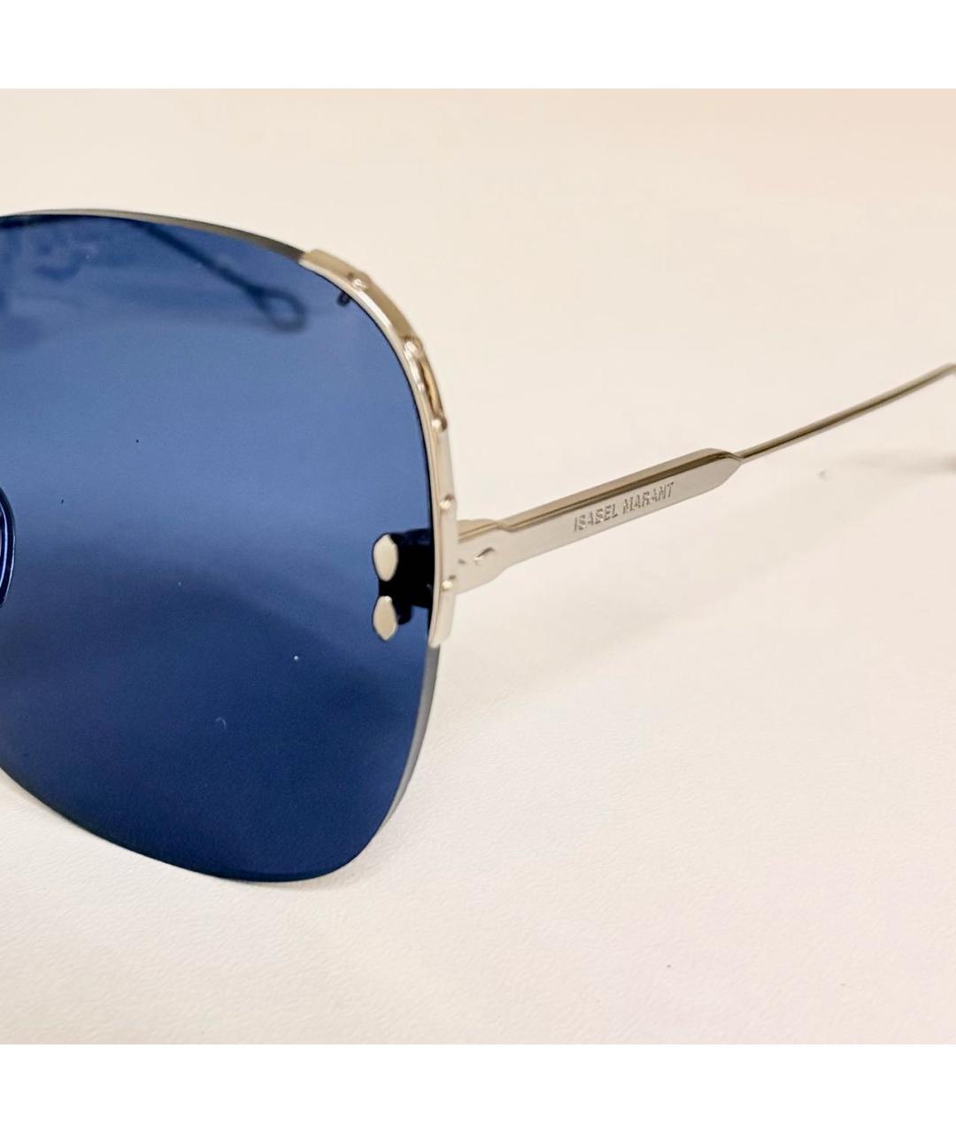 ISABEL MARANT Синие металлические солнцезащитные очки, фото 3