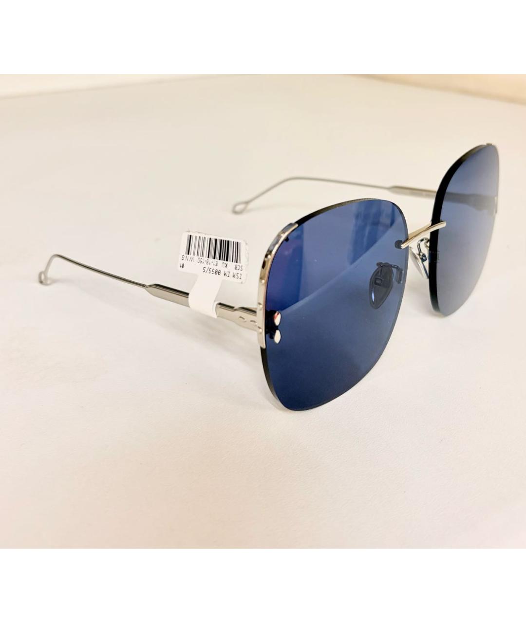 ISABEL MARANT Синие металлические солнцезащитные очки, фото 7