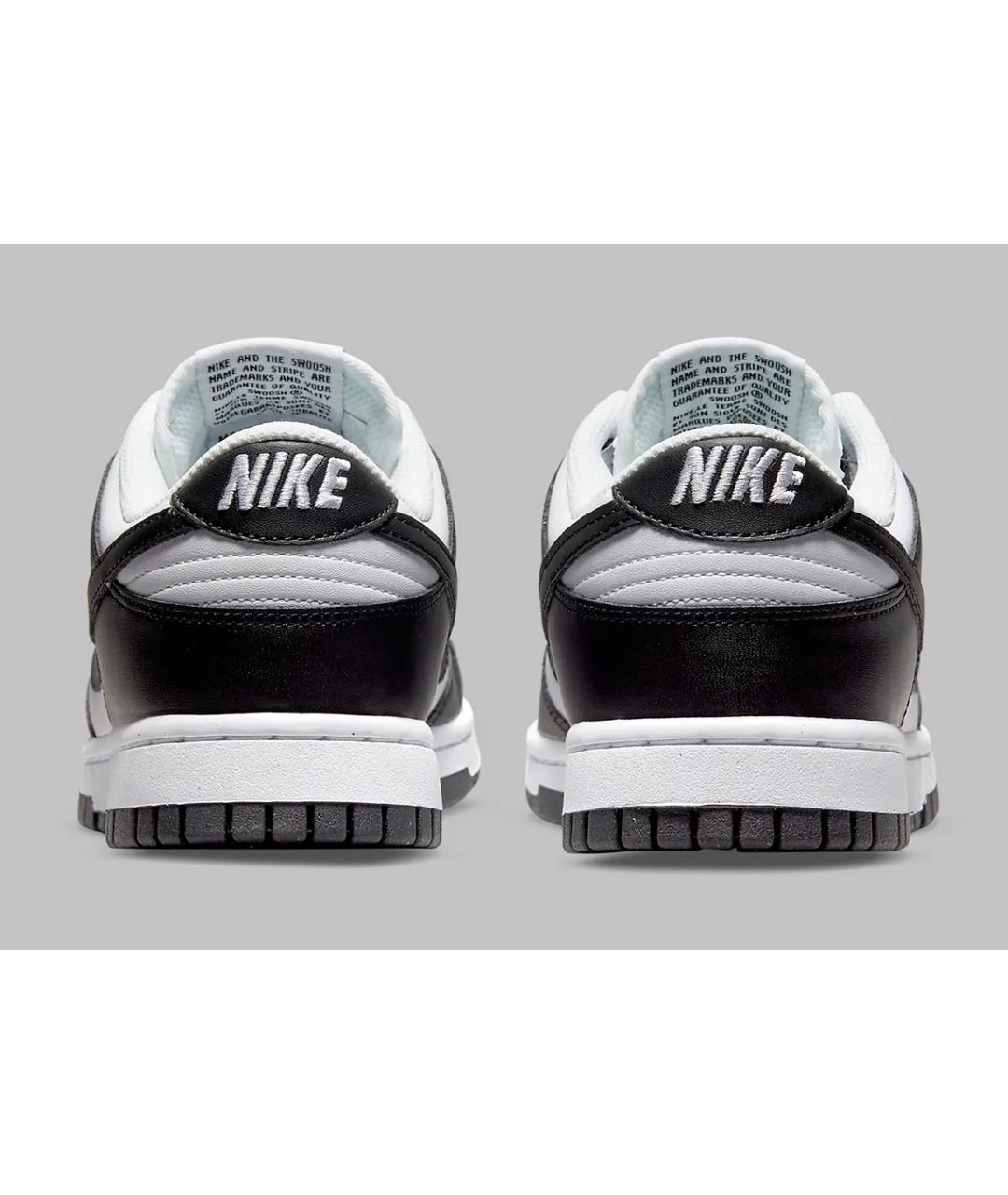 NIKE Черные низкие кроссовки / кеды из искусственной кожи, фото 4