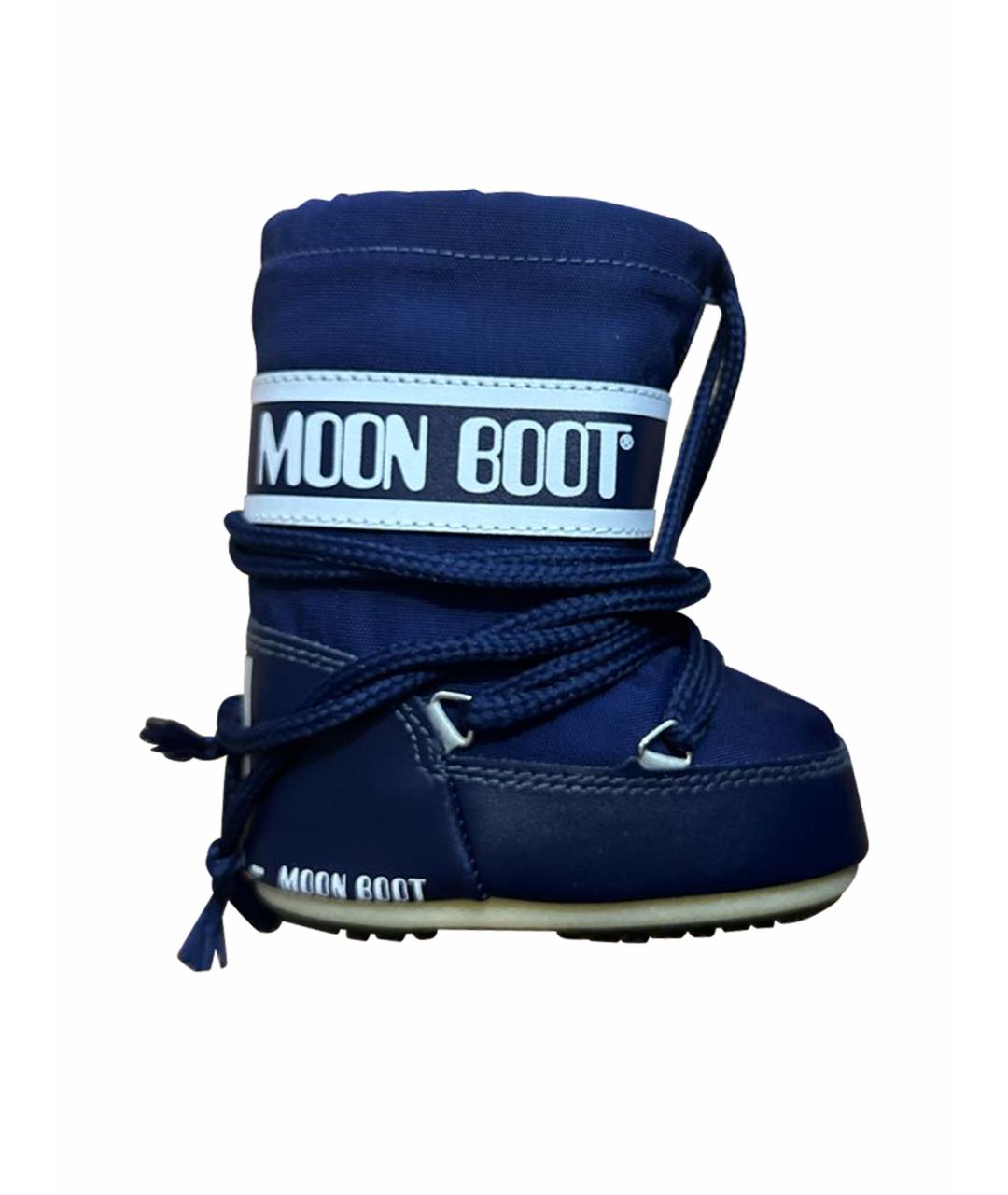 MOON BOOT Темно-синие сапоги, фото 1