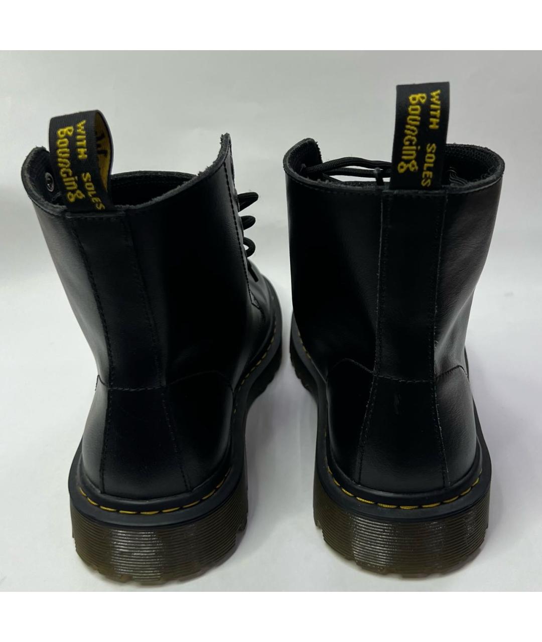 DR. MARTENS Черные кожаные высокие ботинки, фото 2