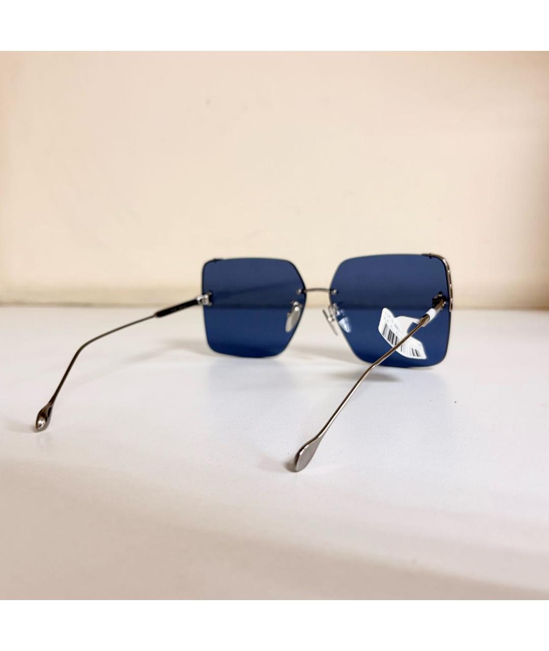 ISABEL MARANT Синие металлические солнцезащитные очки, фото 5