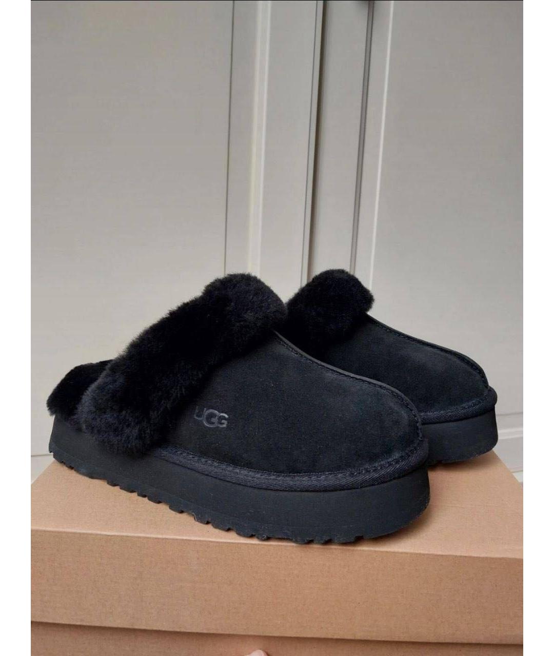 UGG AUSTRALIA Черные замшевые ботинки, фото 3