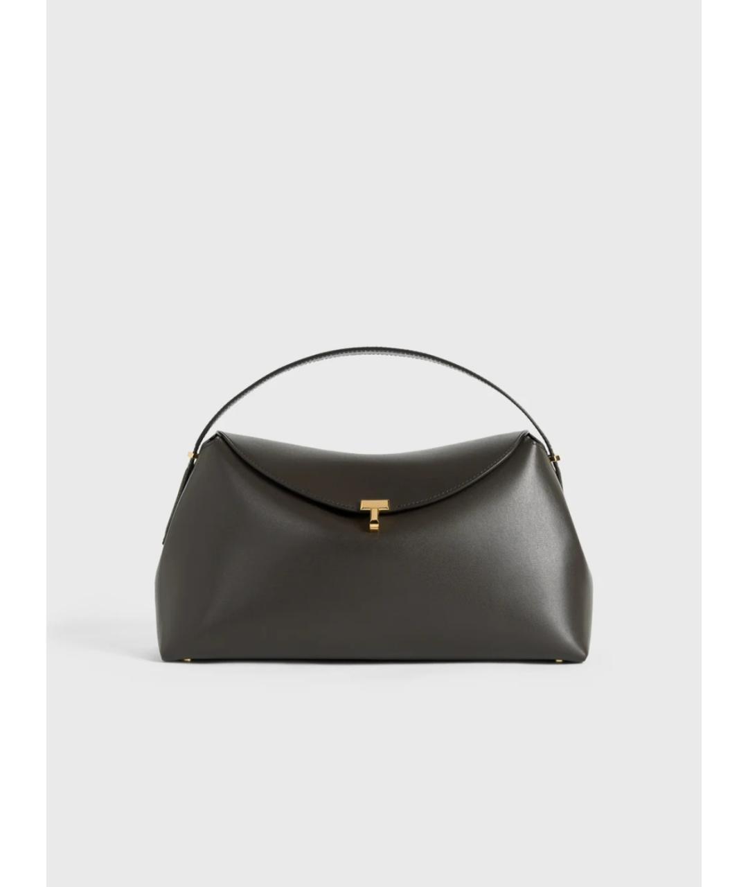 TOTEME Черная кожаная сумка с короткими ручками, фото 5