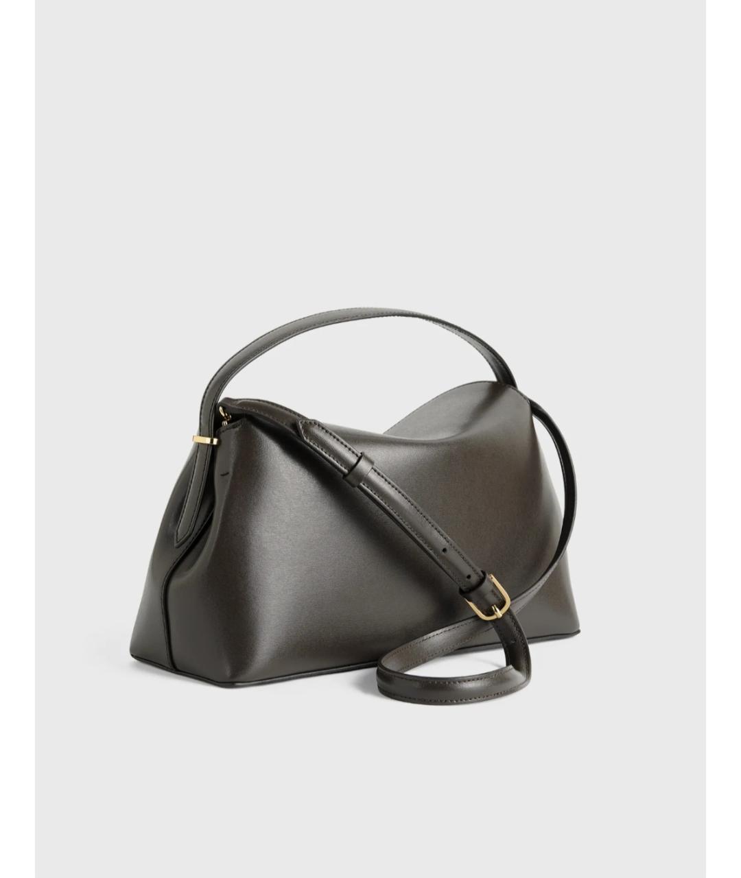 TOTEME Черная кожаная сумка с короткими ручками, фото 2