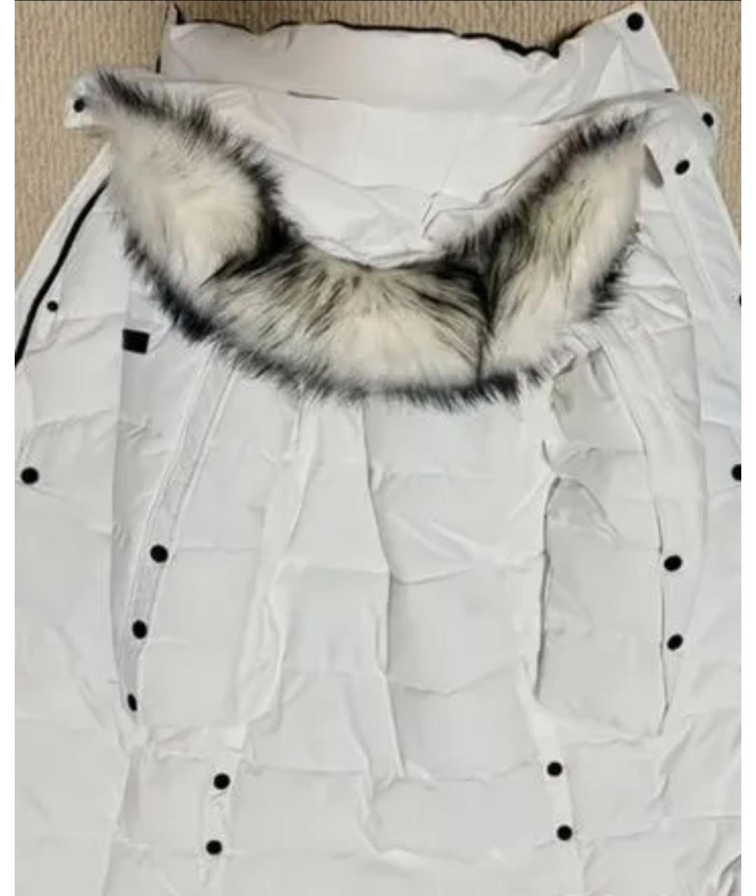 DKNY Белый полиэстеровый пуховик, фото 5