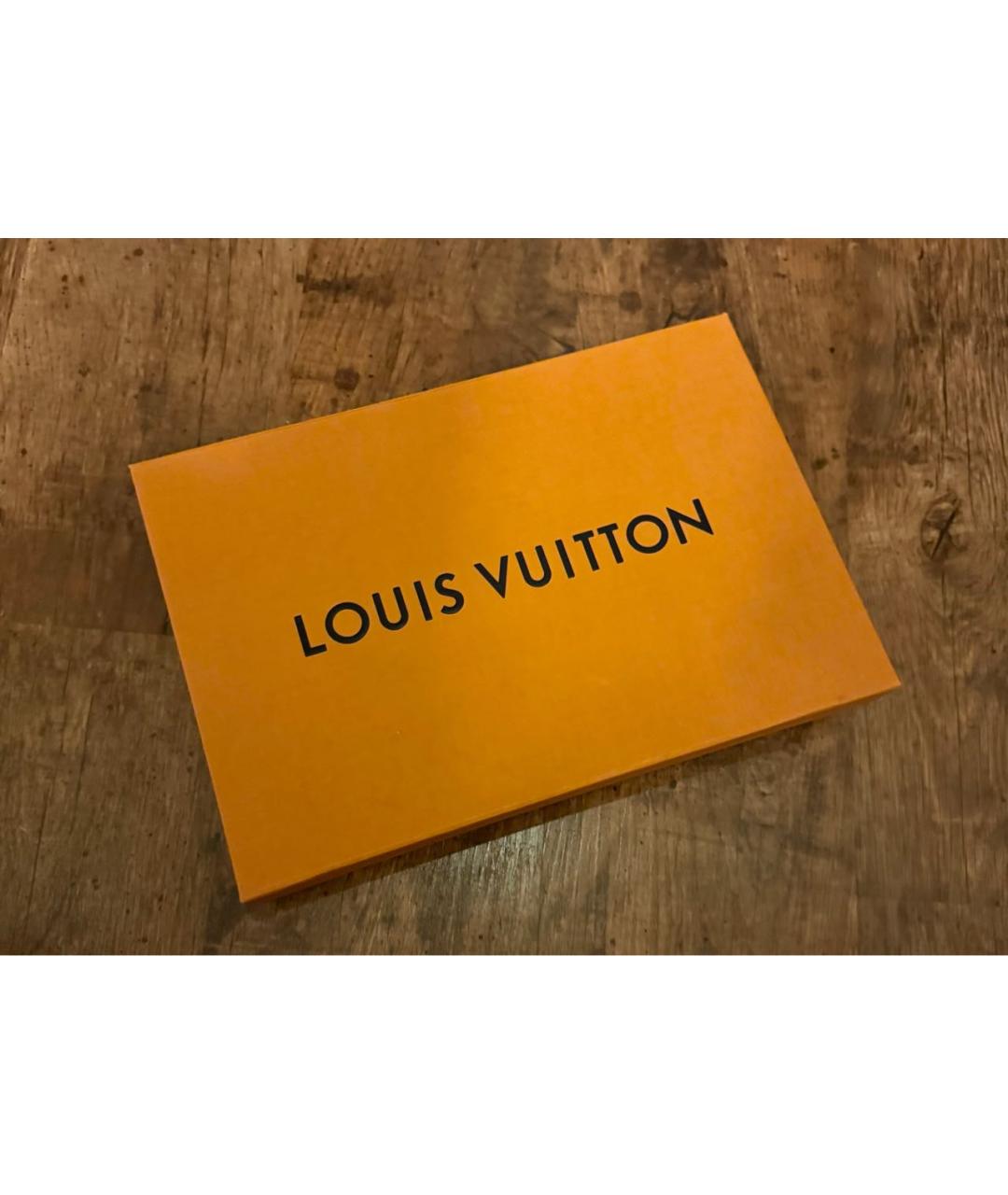 LOUIS VUITTON Красный шерстяной шарф, фото 4