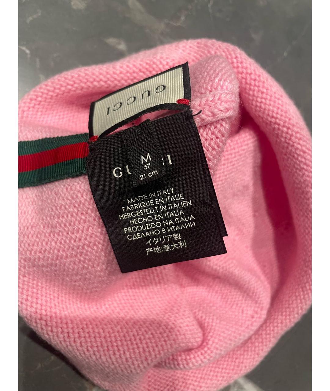 GUCCI Розовая шапка, фото 3