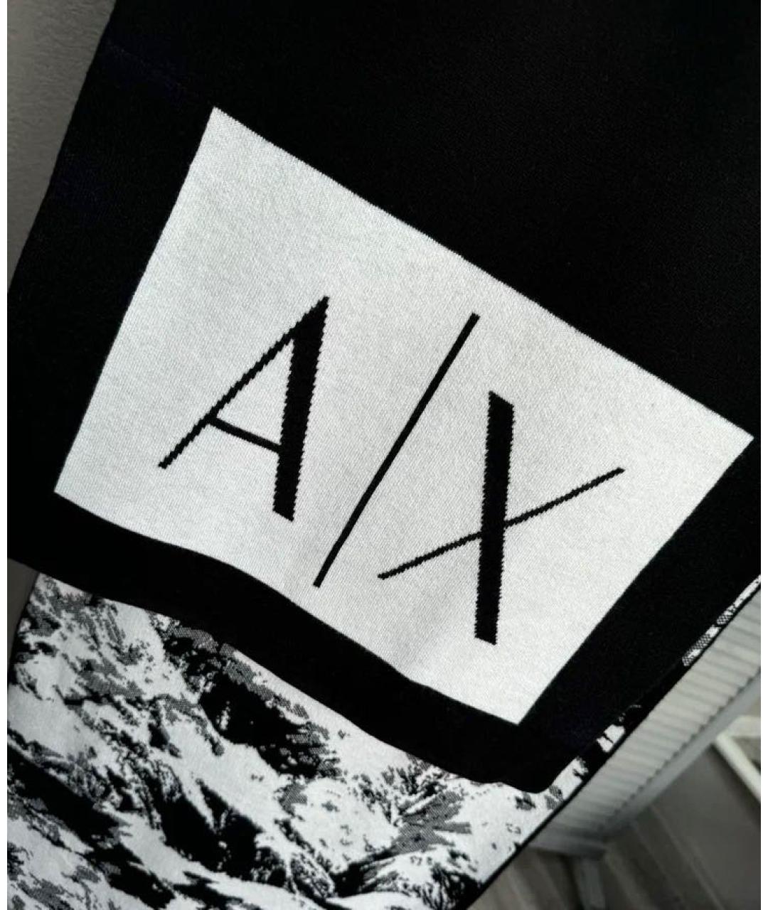 ARMANI EXCHANGE Черный шарф, фото 3