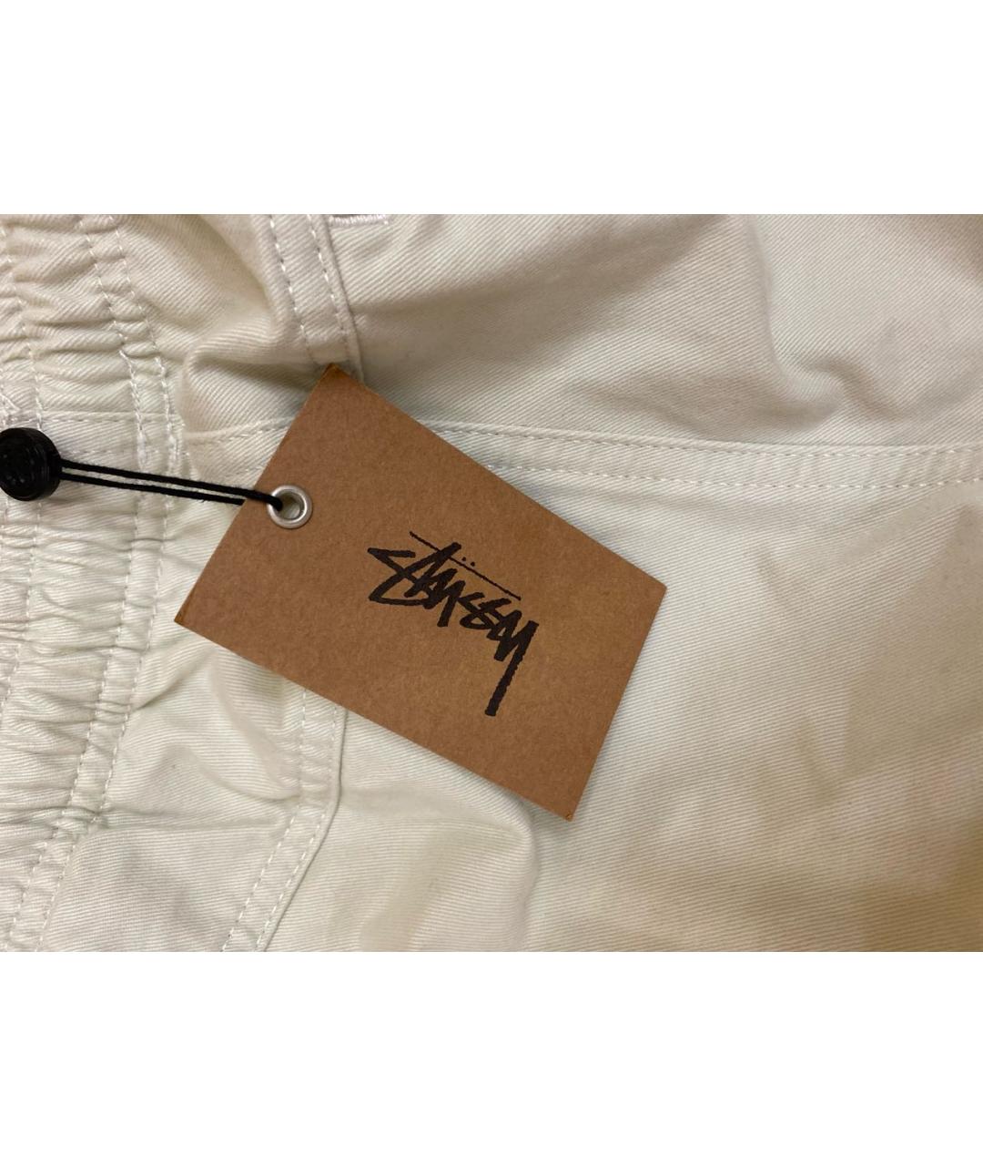 STUSSY Бежевые хлопковые повседневные брюки, фото 5