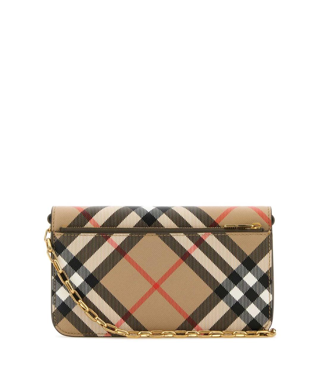 BURBERRY Бежевый полиуретановый кошелек, фото 3