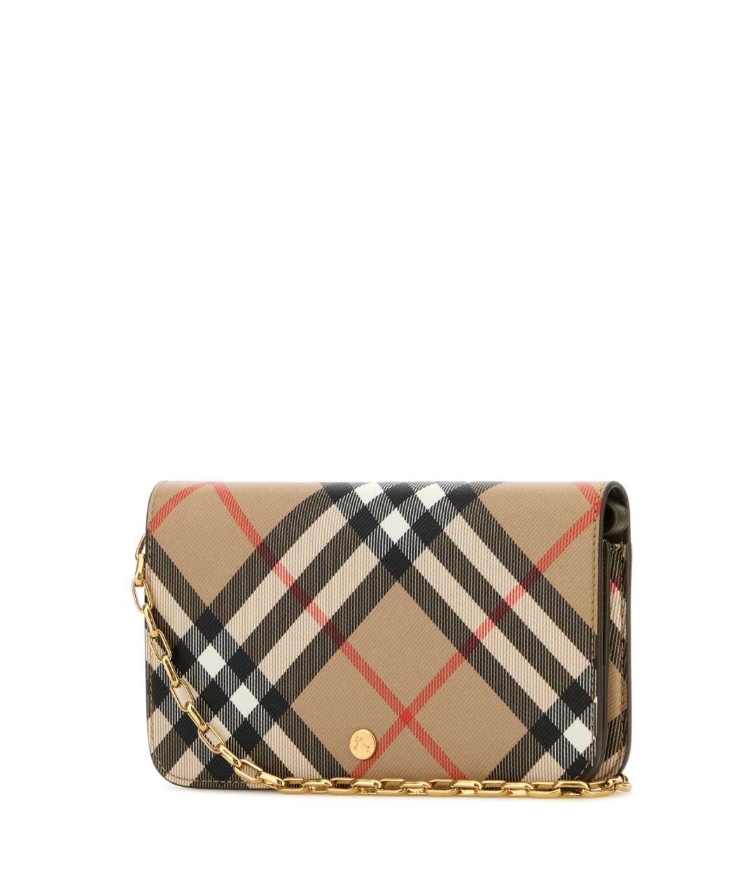 BURBERRY Бежевый полиуретановый кошелек, фото 2