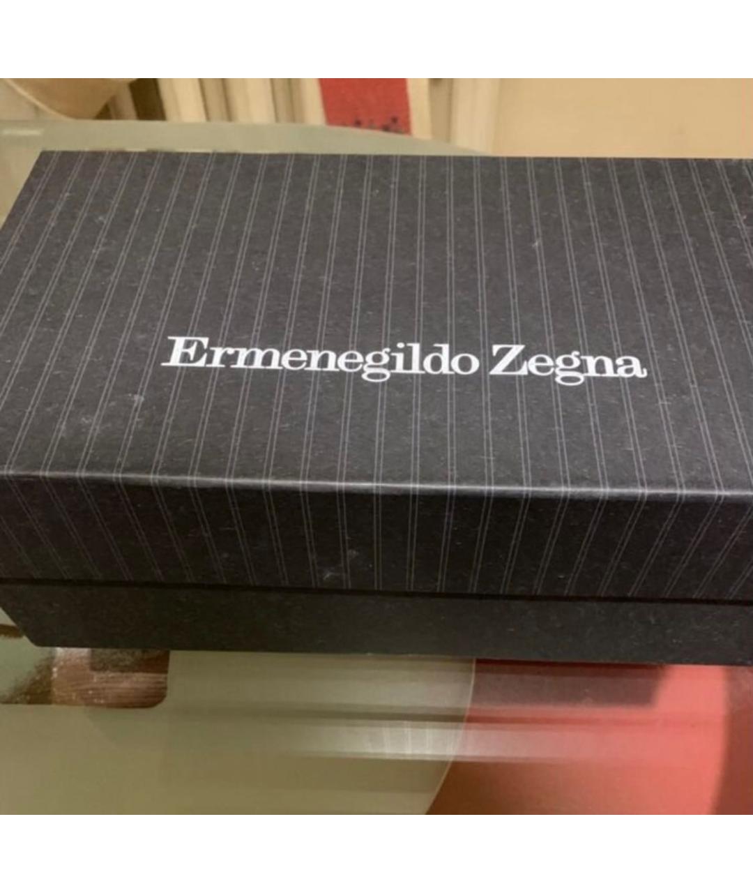 ERMENEGILDO ZEGNA XXX Черные замшевые низкие кроссовки / кеды, фото 6