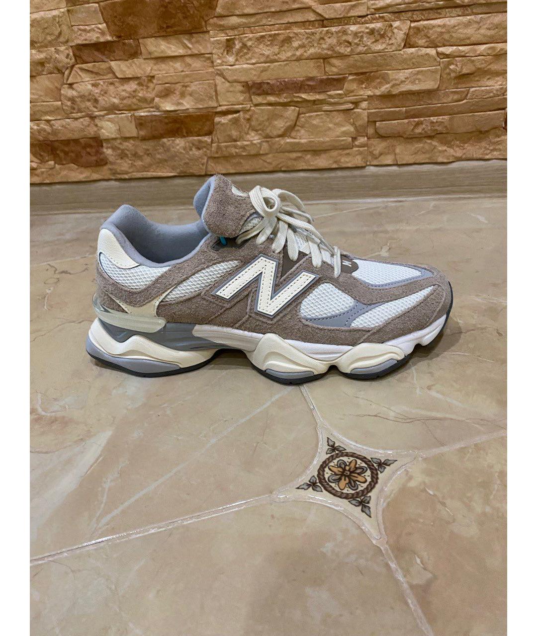 NEW BALANCE Коричневые замшевые низкие кроссовки / кеды, фото 7