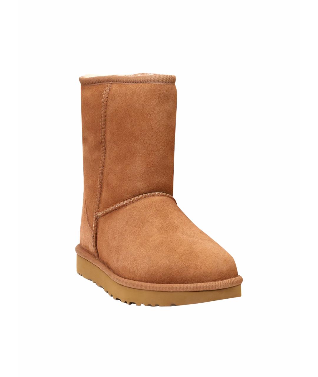 UGG AUSTRALIA Коричневые замшевые сапоги, фото 1