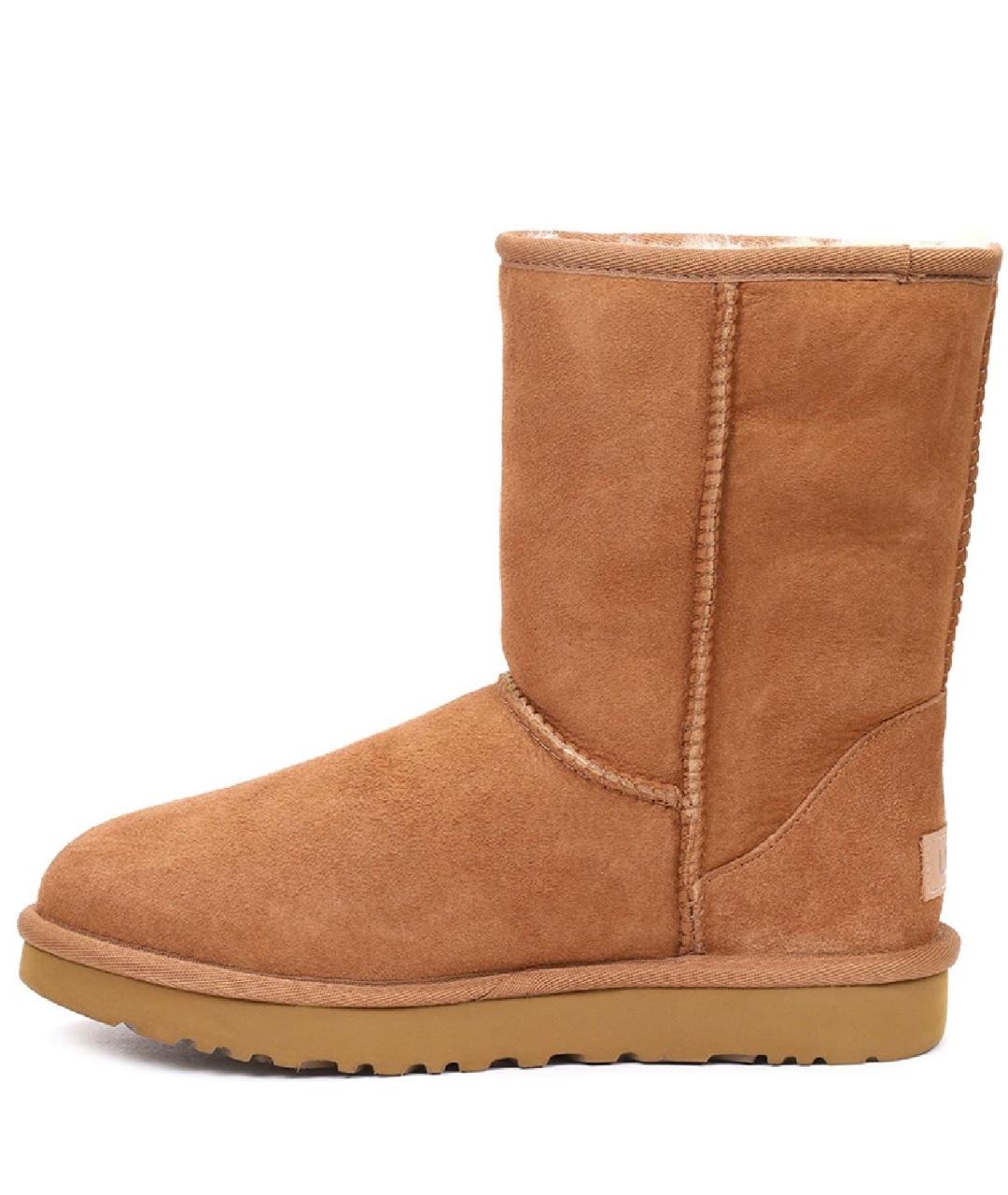 UGG AUSTRALIA Коричневые замшевые сапоги, фото 3