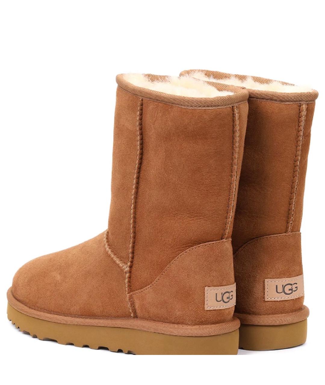 UGG AUSTRALIA Коричневые замшевые сапоги, фото 2