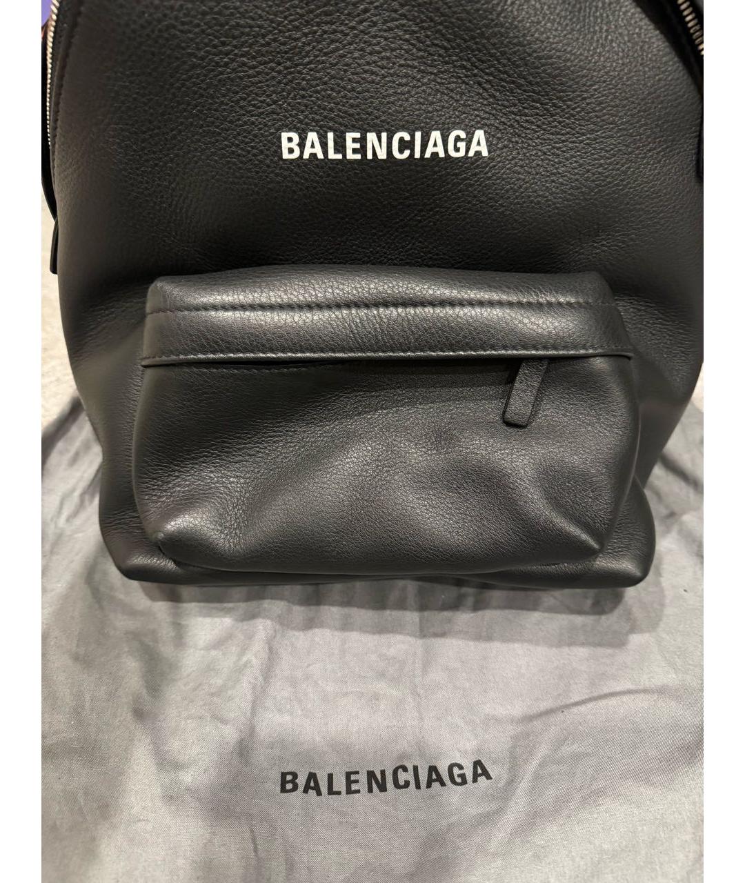 BALENCIAGA Черный кожаный рюкзак, фото 7