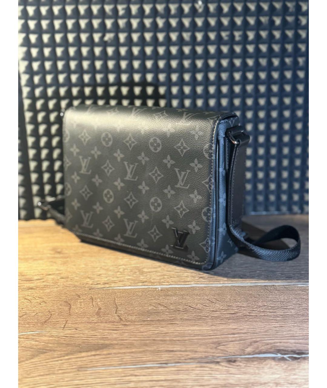 LOUIS VUITTON Антрацитовая сумка на плечо, фото 2