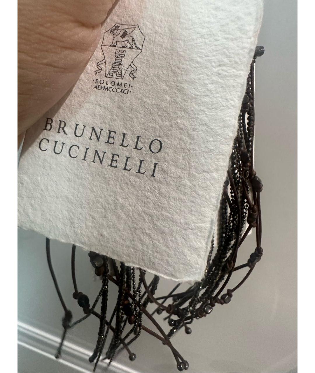 BRUNELLO CUCINELLI Черные серьги, фото 3