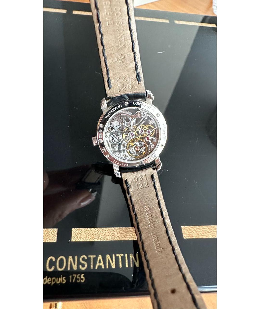 VACHERON CONSTANTIN Черные часы из белого золота, фото 4