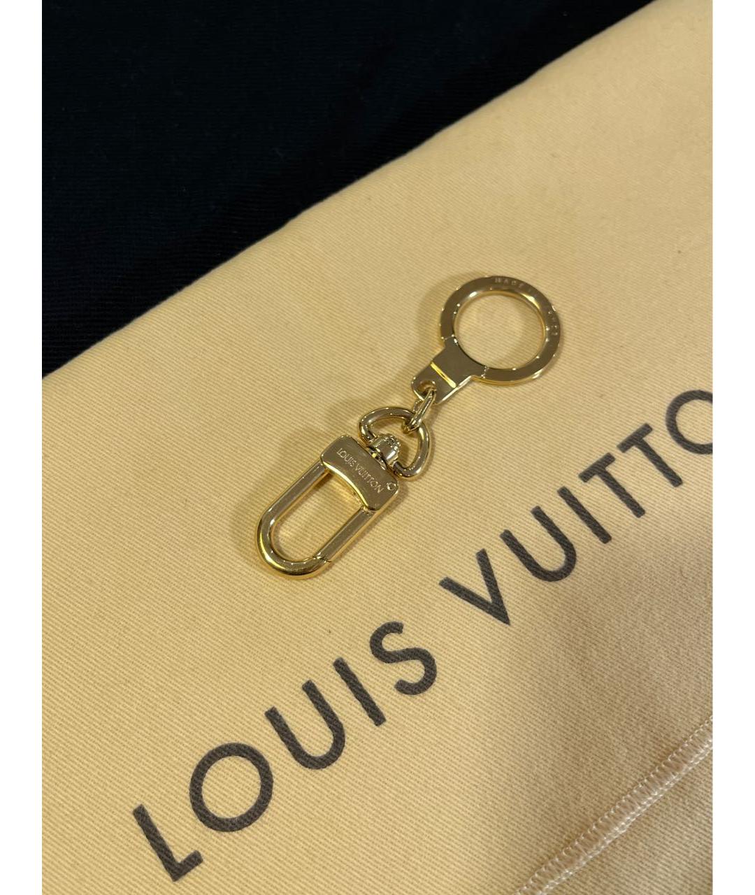 LOUIS VUITTON Золотой брелок, фото 3