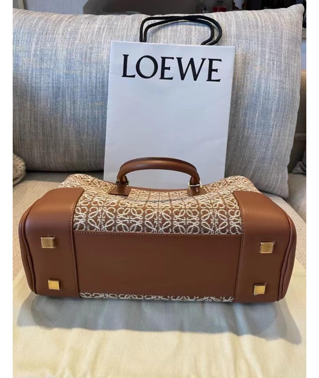 LOEWE Коричневая сумка через плечо, фото 4