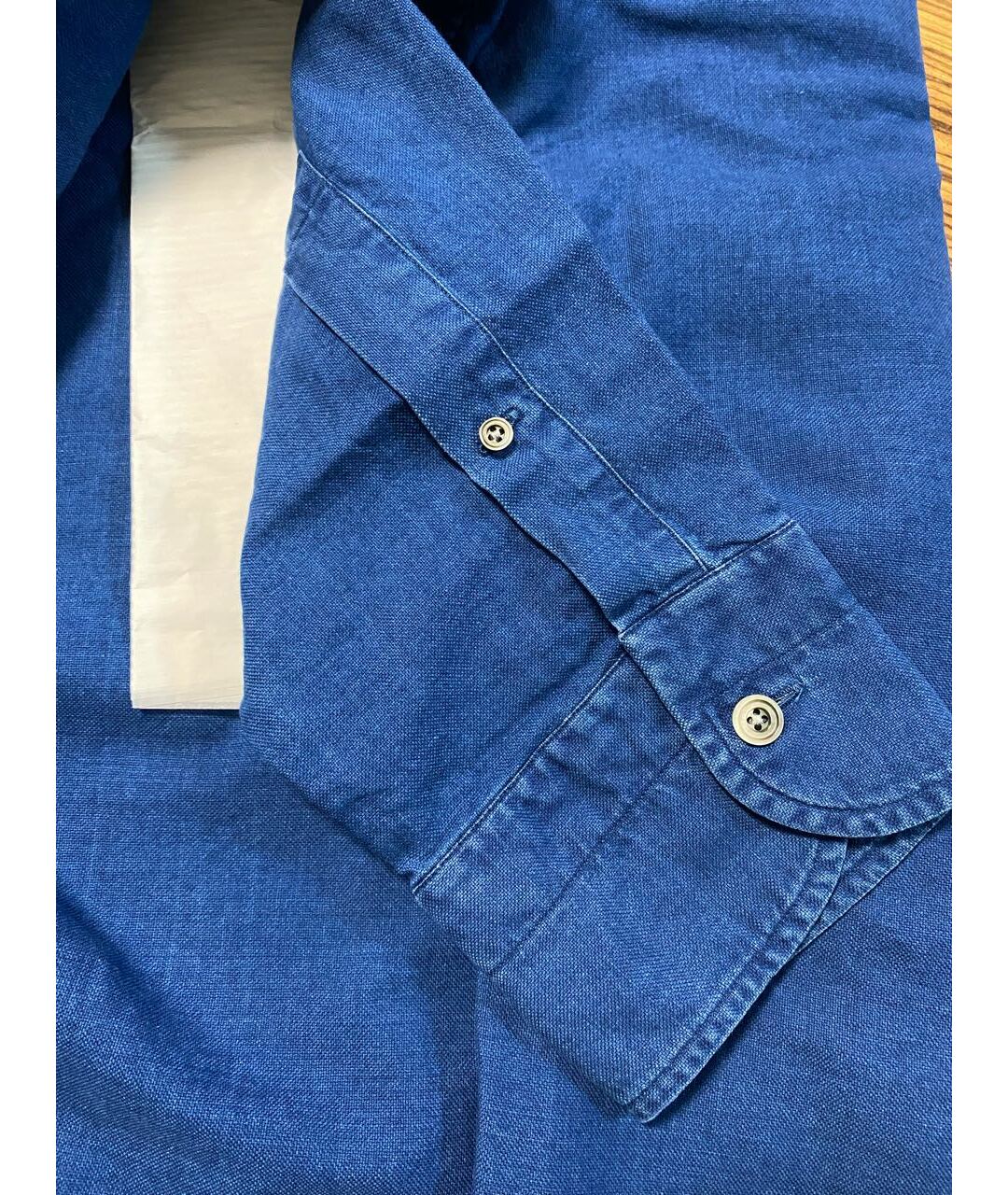 TOM FORD Синяя хлопковая кэжуал рубашка, фото 4