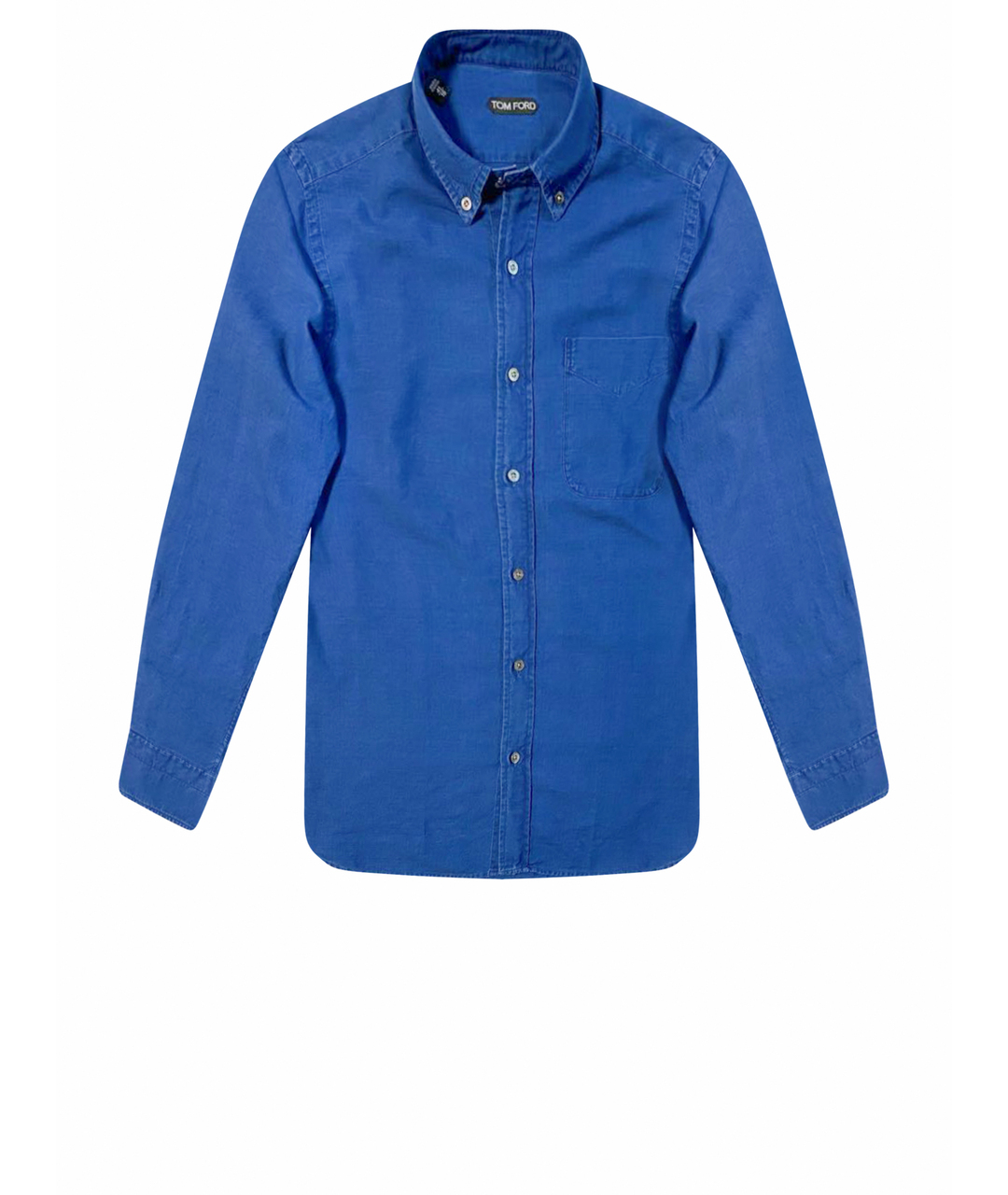 TOM FORD Синяя хлопковая кэжуал рубашка, фото 1