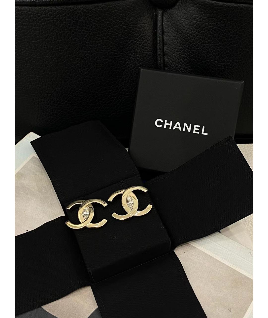 CHANEL Золотые серьги, фото 4