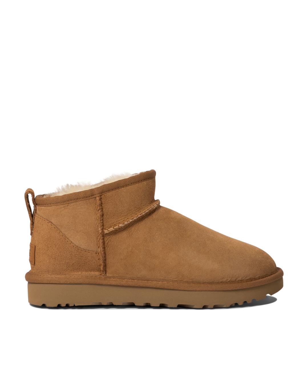 UGG AUSTRALIA Бежевые кожаные ботинки, фото 1