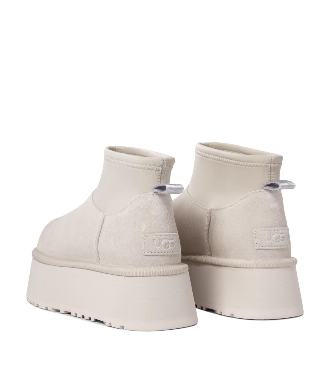 UGG AUSTRALIA Белые текстильные ботинки, фото 4