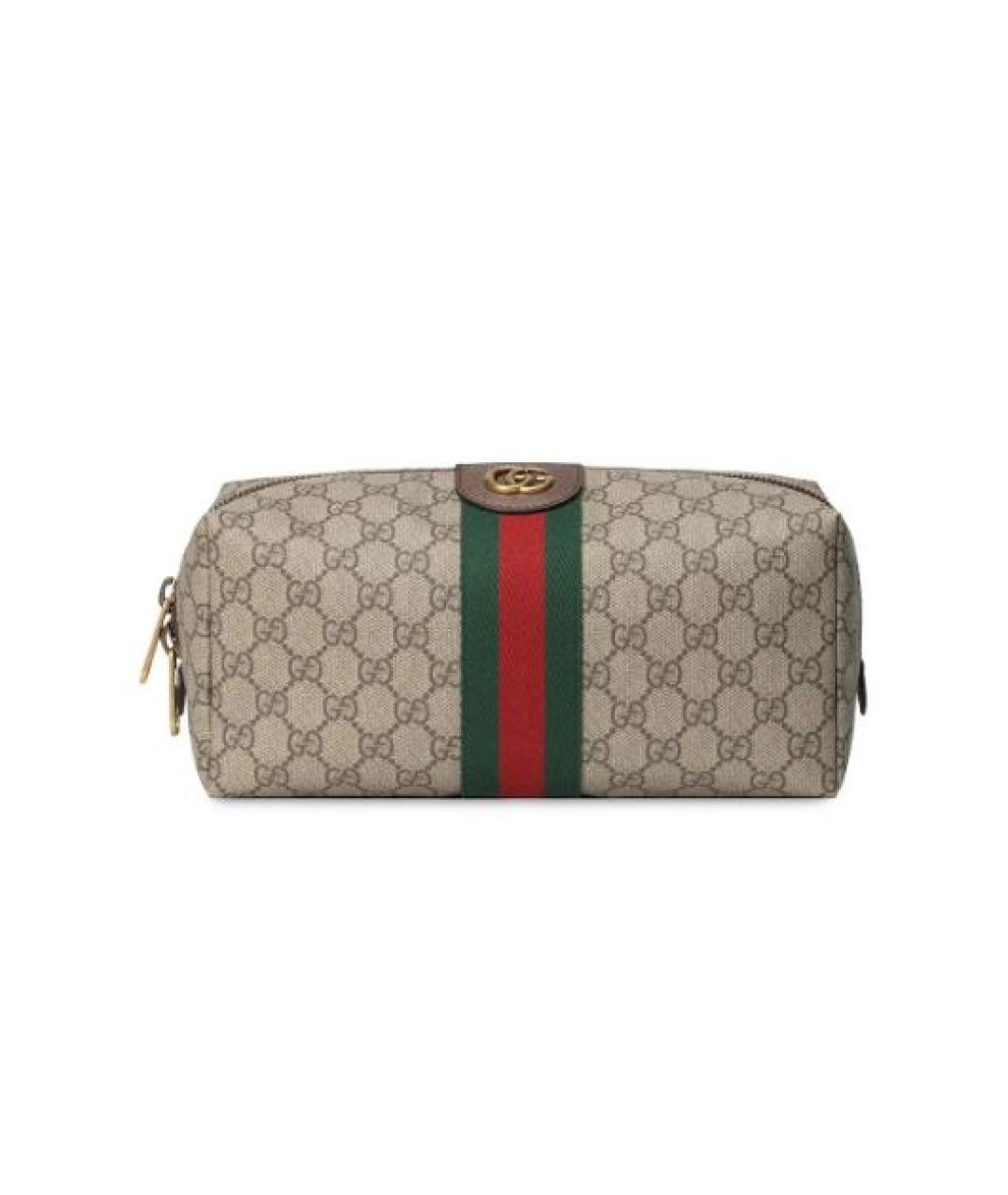 GUCCI Бежевая косметичка, фото 1