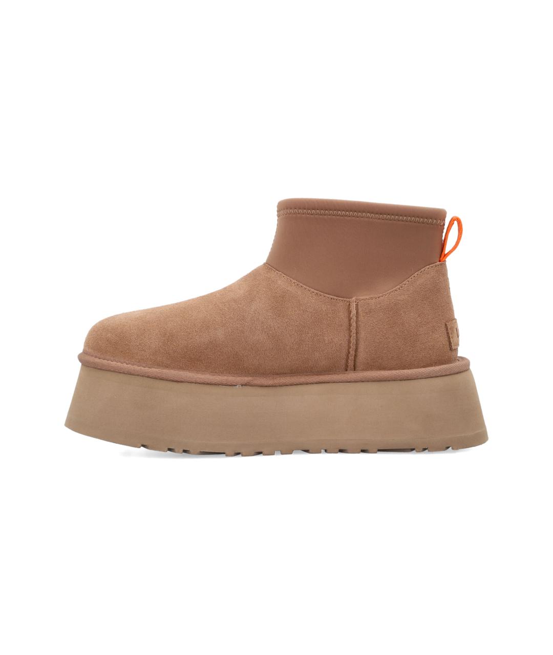 UGG AUSTRALIA Бежевые кожаные ботинки, фото 3