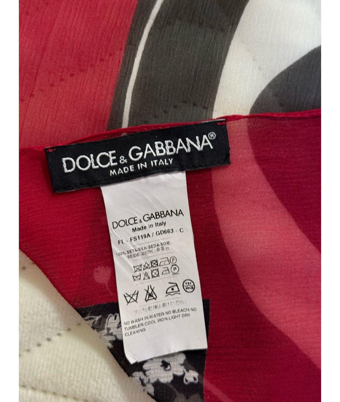 DOLCE&GABBANA Шелковый шарф, фото 2