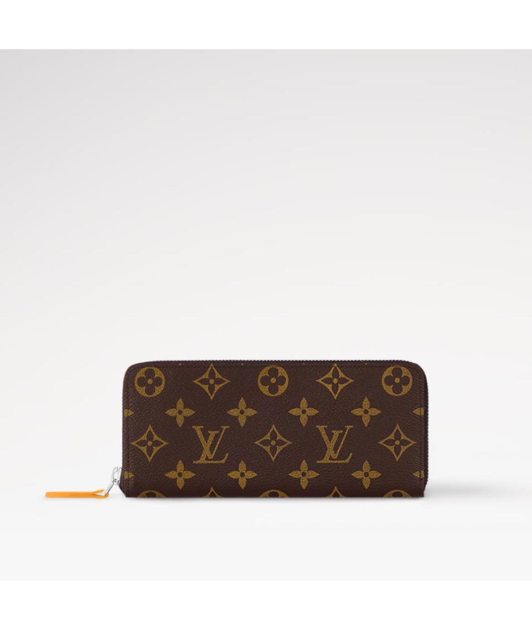 LOUIS VUITTON Коричневый кожаный кошелек, фото 4