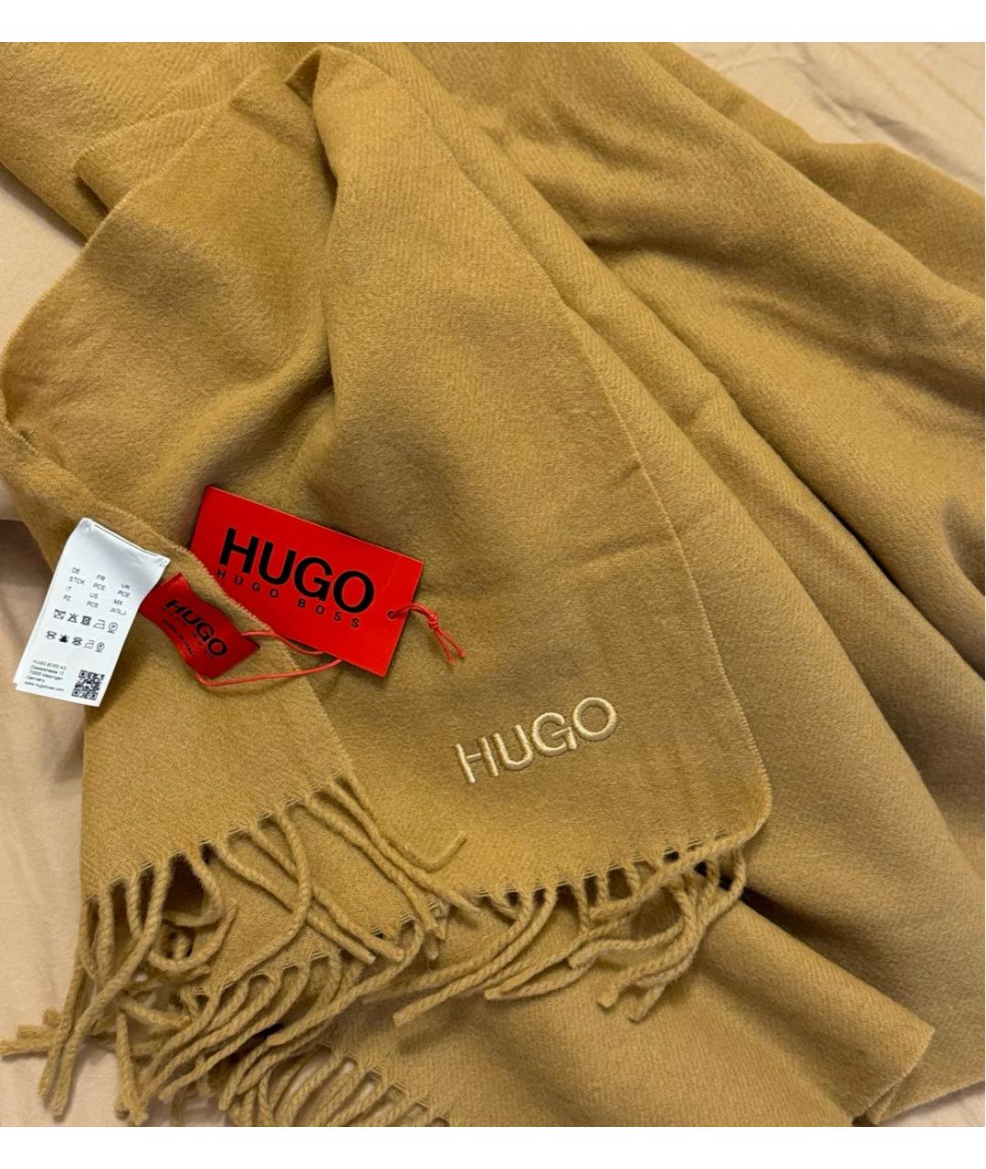 HUGO BOSS Шерстяной шарф, фото 2