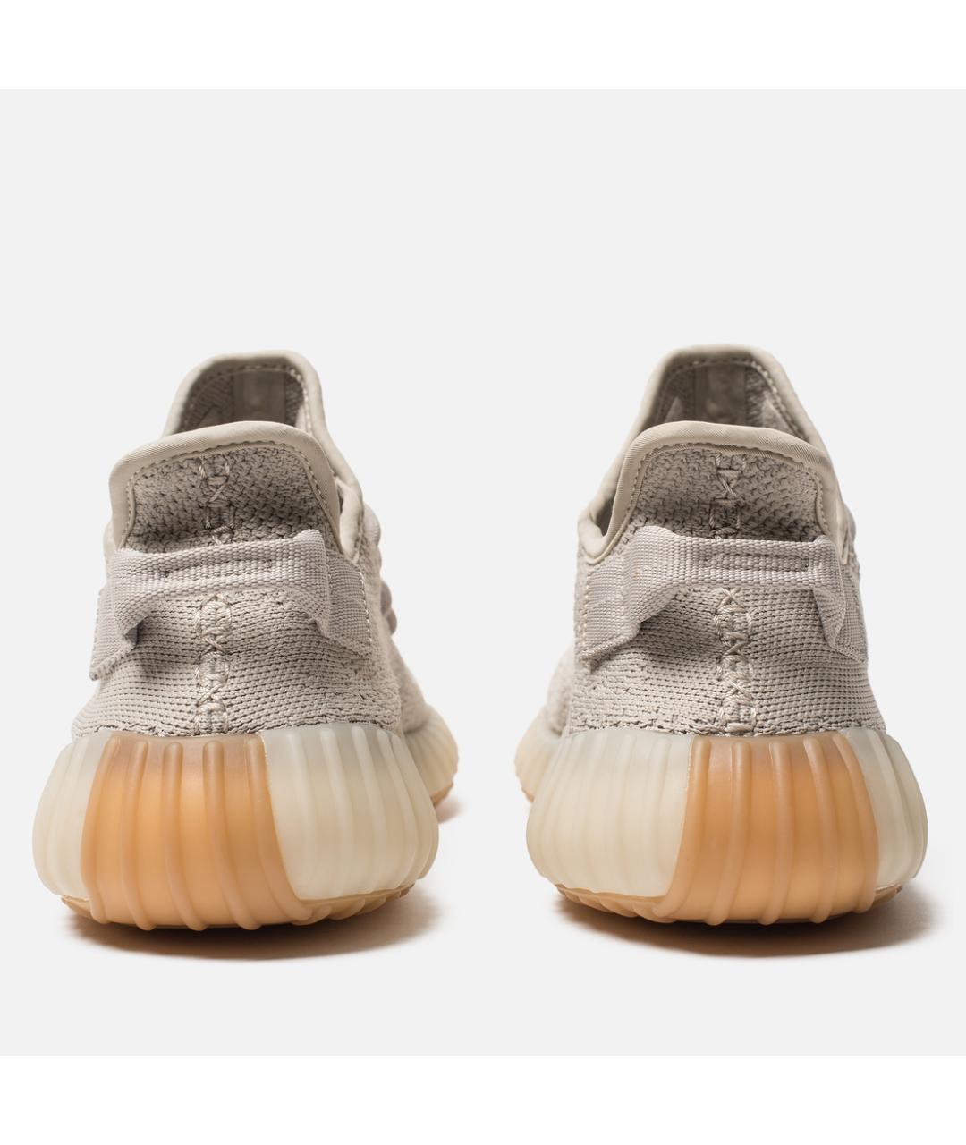 ADIDAS YEEZY Бежевые текстильные низкие кроссовки / кеды, фото 4