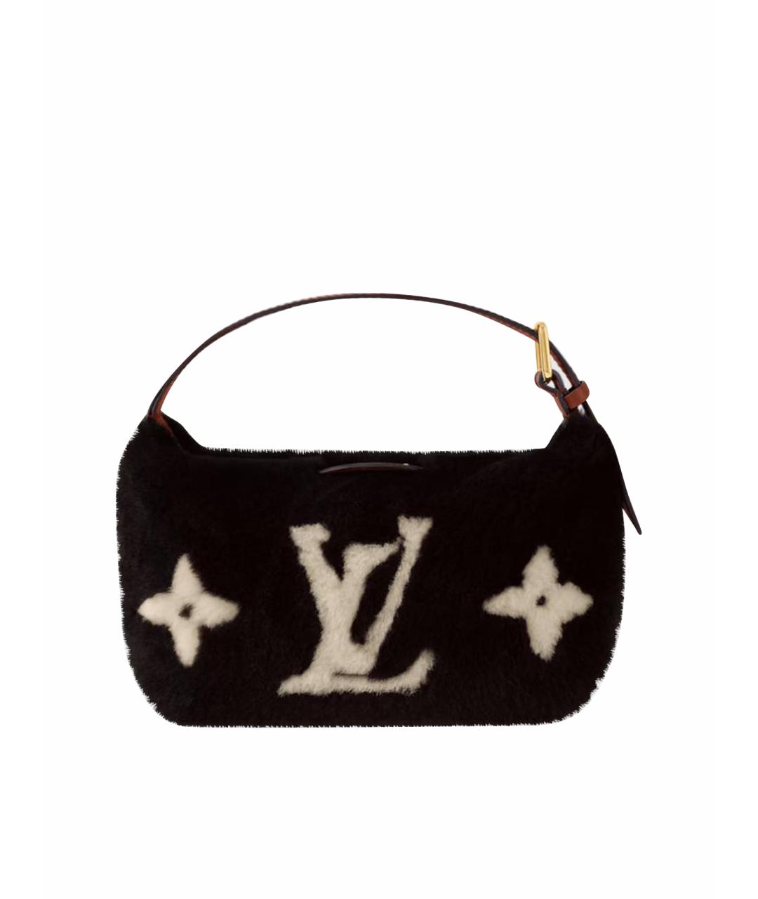 LOUIS VUITTON Черная сумка с короткими ручками, фото 1