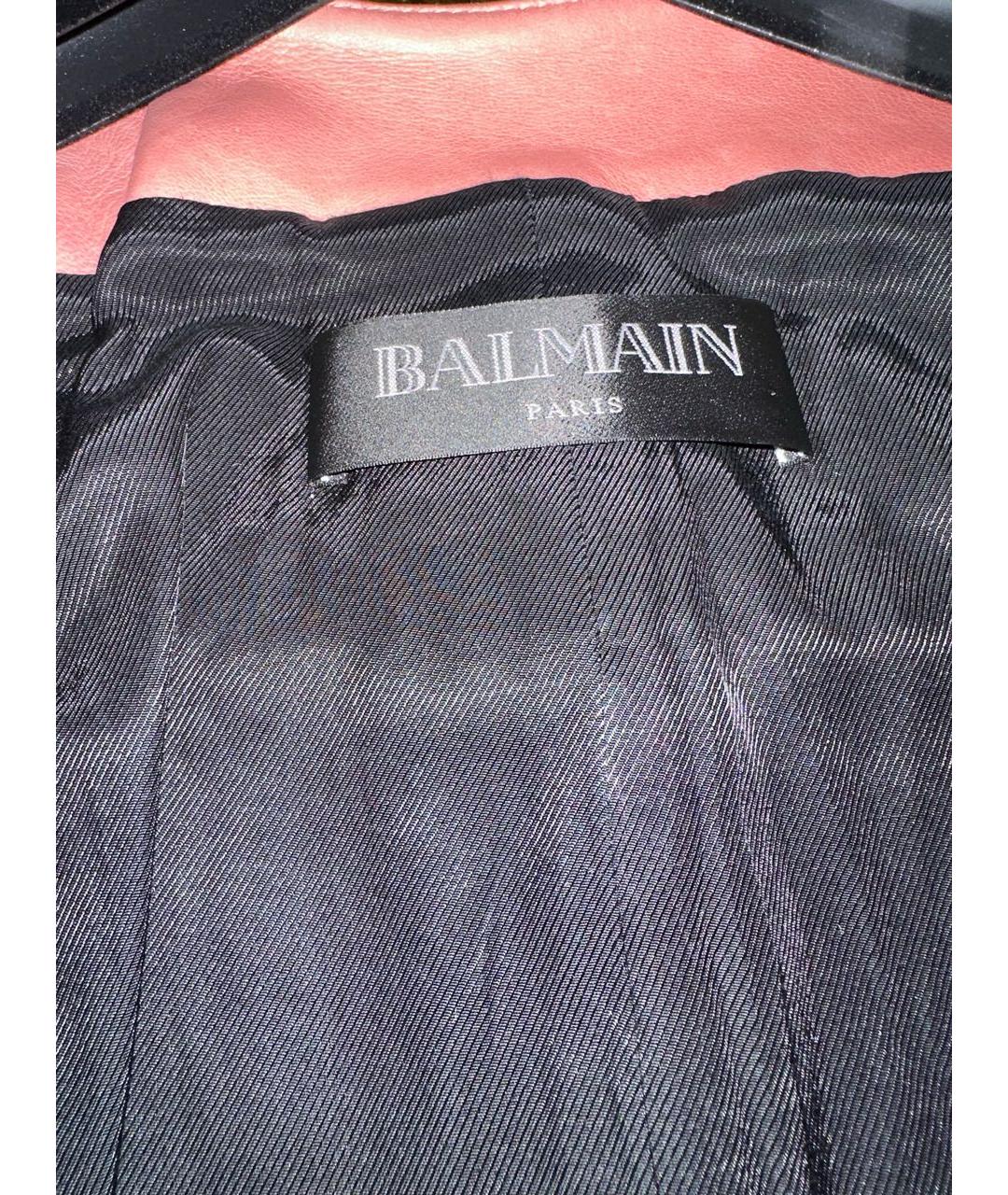 BALMAIN Кожаная куртка, фото 3