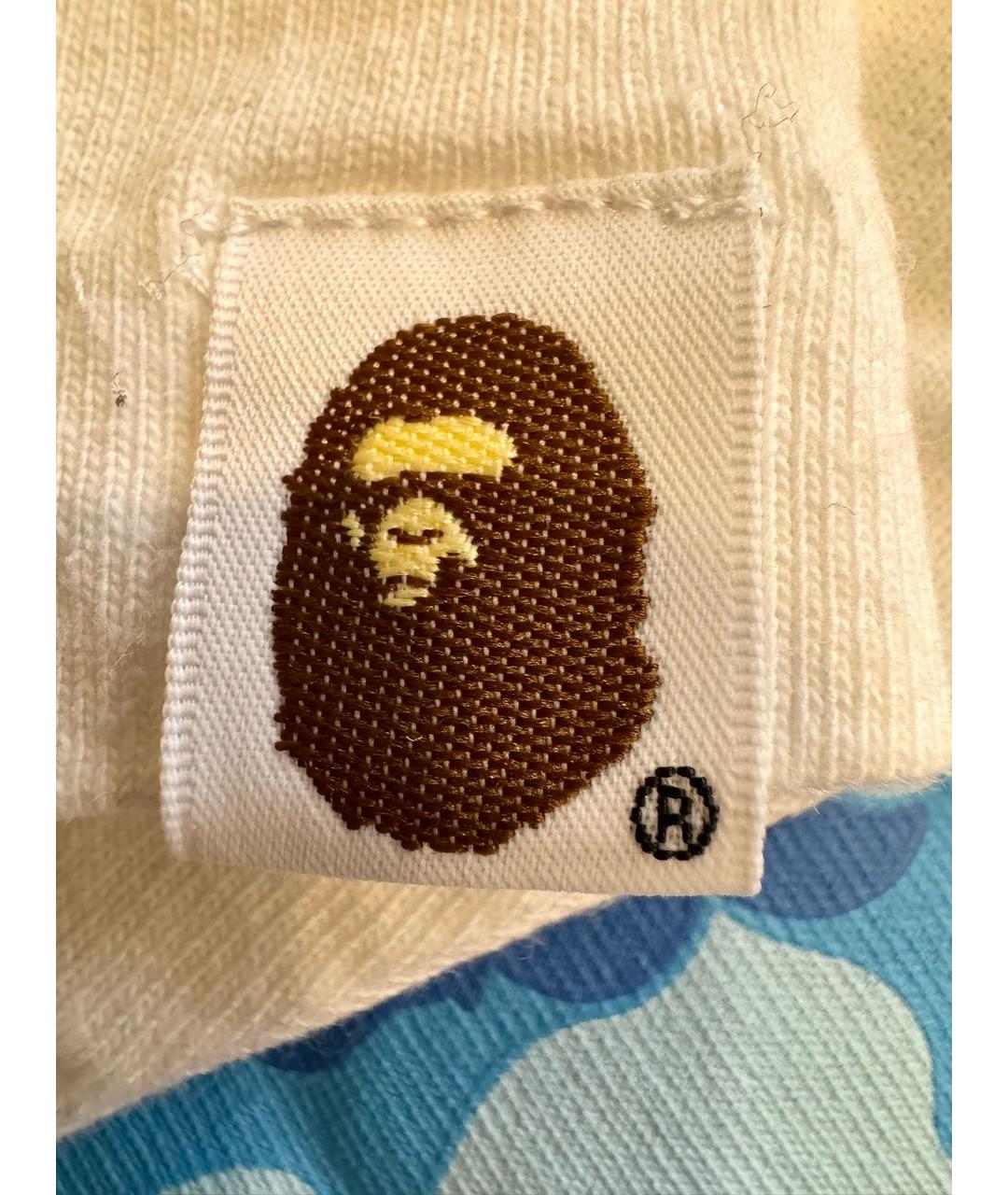 BAPE Белая хлопковая футболка, фото 5