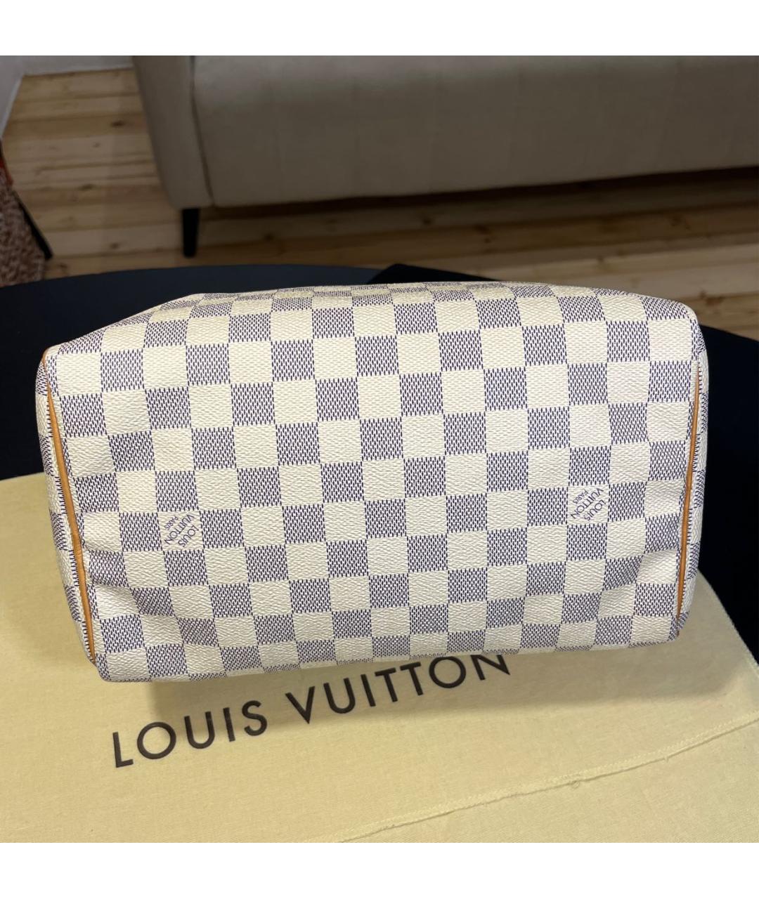 LOUIS VUITTON Белая сумка с короткими ручками, фото 7