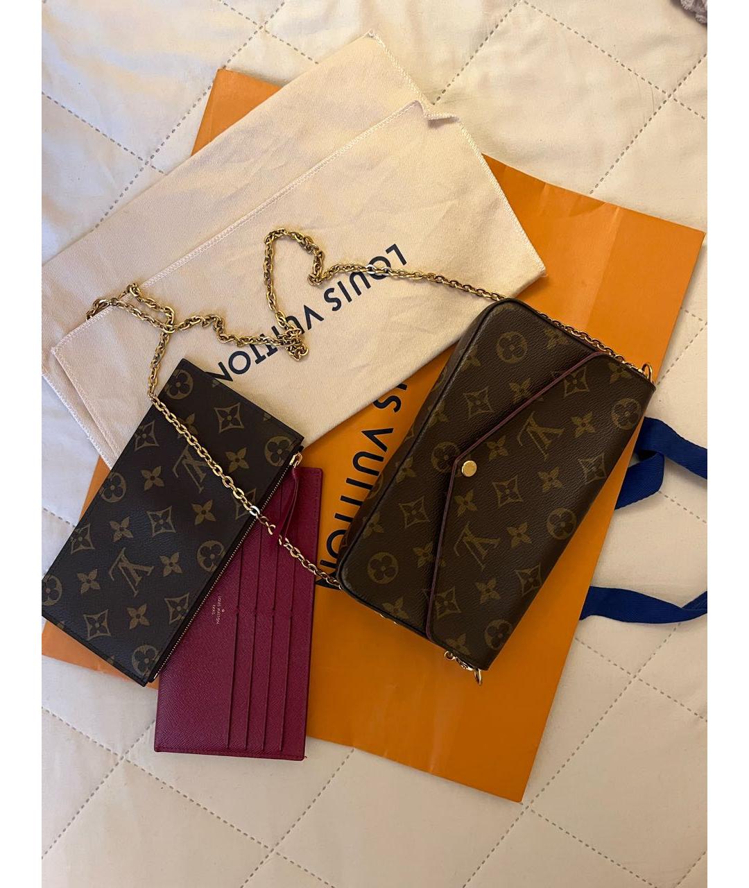 LOUIS VUITTON Коричневая сумка через плечо, фото 2