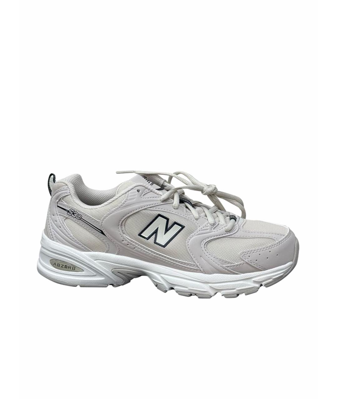 NEW BALANCE Бежевые текстильные кроссовки, фото 1