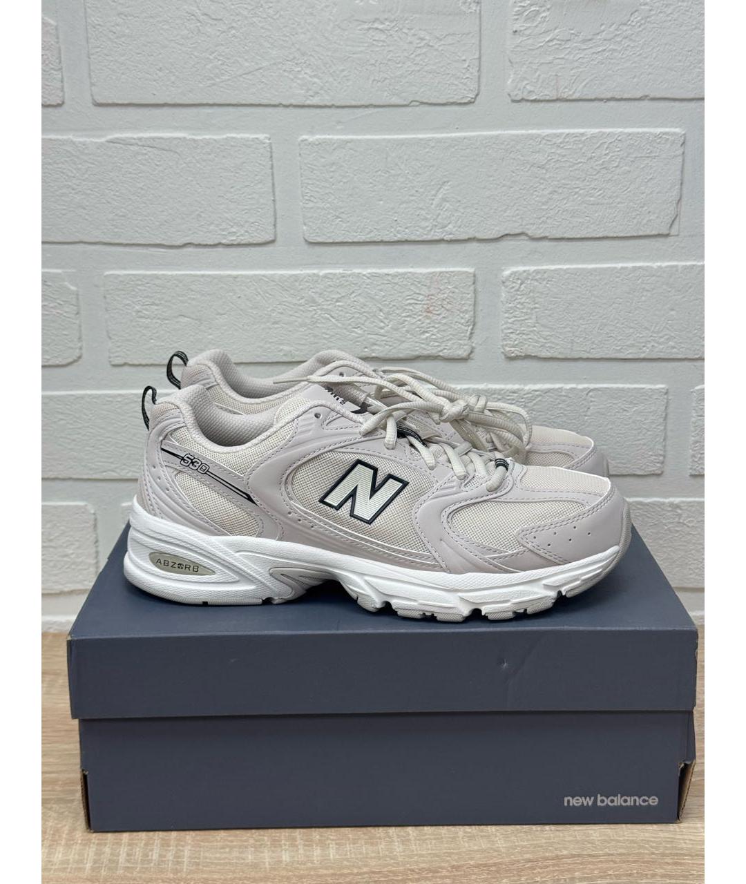 NEW BALANCE Бежевые текстильные кроссовки, фото 8